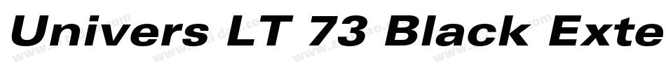 Univers LT 73 Black Extended字体转换